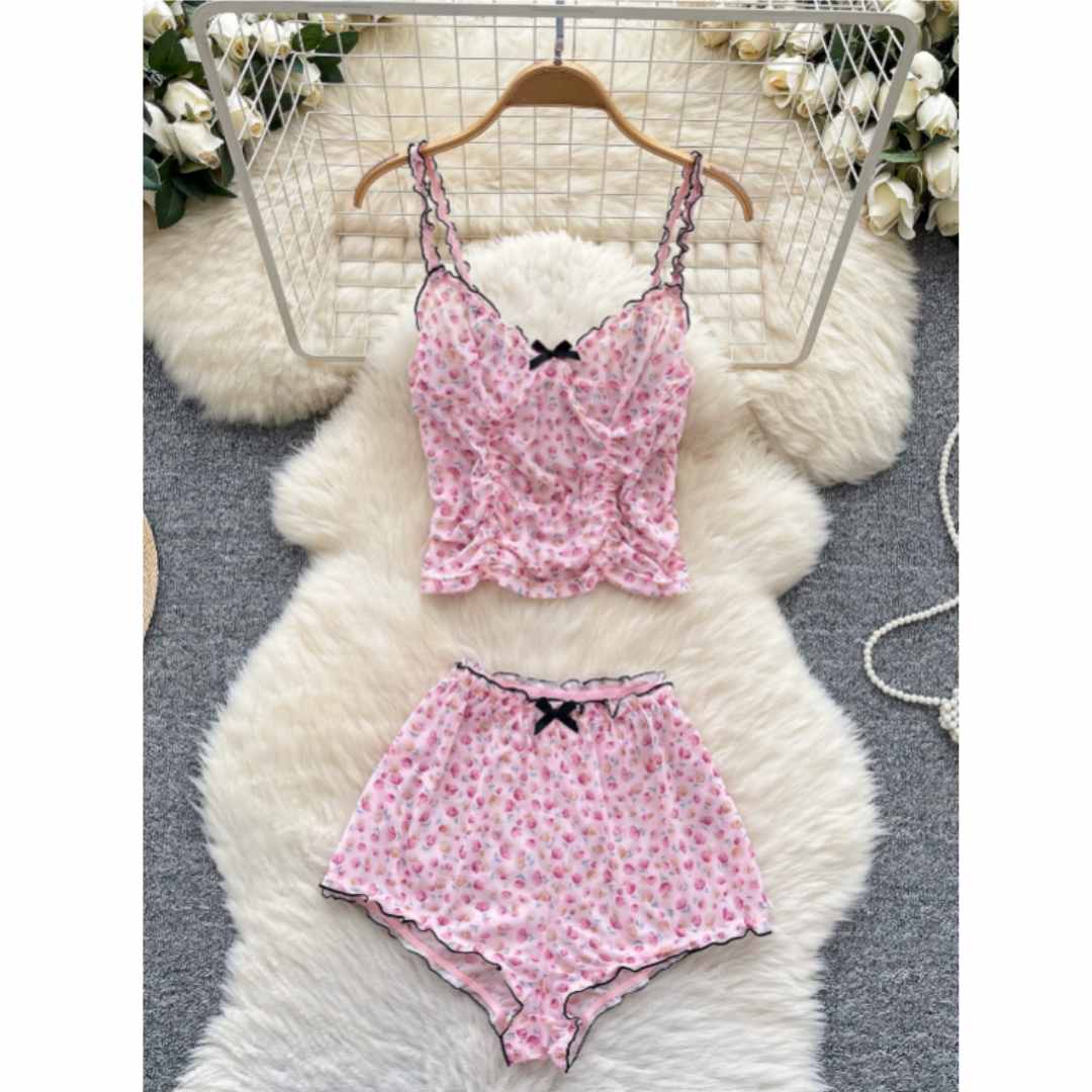 Conjuntos de Roupas de Casa Fe - Romper Floral Print avaliação e preço