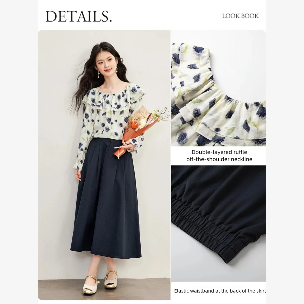 Conjunto de duas peças VIMLY:  - Blouse Off Shoulder avaliação e preço