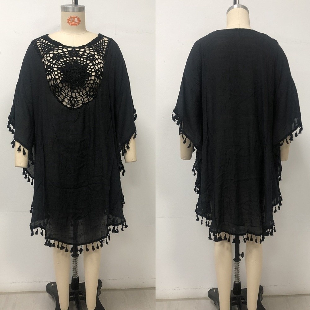 Vestido de Praia com Decote Qu - Cover Up Kaftan avaliação e preço
