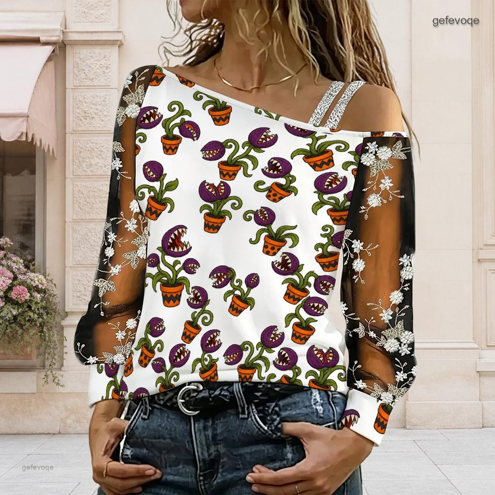 Blusa feminina assimétrica com - Blouse Off Shoulder avaliação e preço